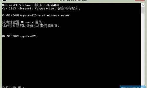 重置了winsock目录有什么后果_winsock重置是什么